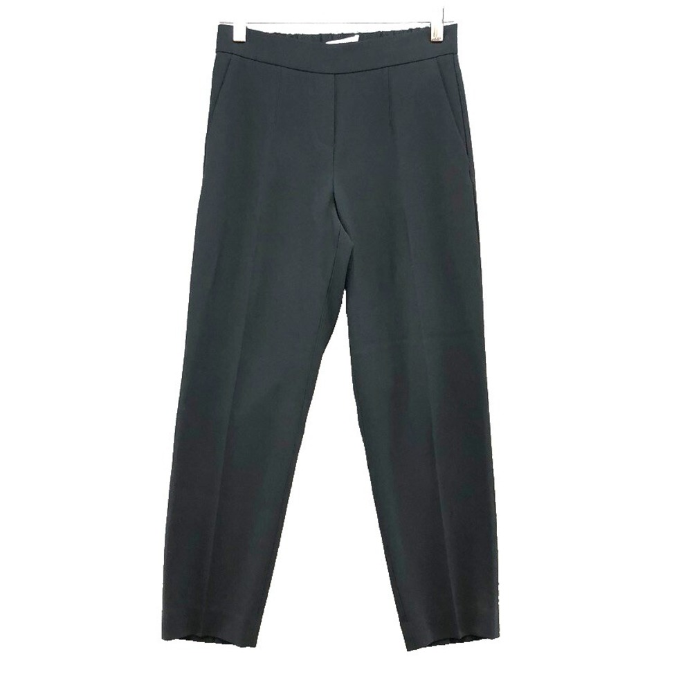 Babaton Atelier Dress Pants Womens 0 Black Slim Leg Elastic Waist Career
